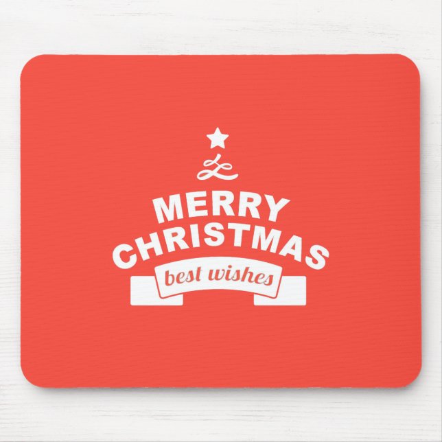 Mousepad Tenha uma abençoada alegria de Natal (Frente)