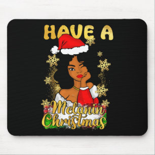 Mousepad Tenha Uma Rainha Americana Africana Natal Melanina