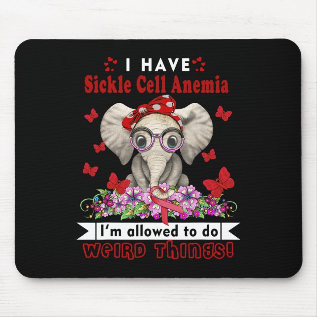 Mousepad Tenho consciência de anemia falciforme (Frente)