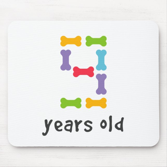Mousepad Tenho nove anos de idade (Frente)