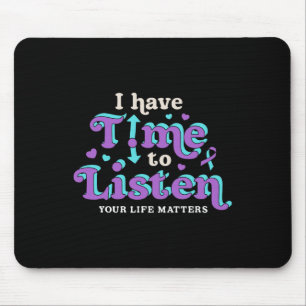 Mousepad Tenho Tempo Para Ouvir A Consciência Da Prevenção