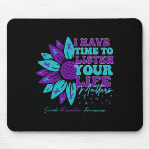 Mousepad Tenho Tempo Para Ouvir Apoiar A Prevenção Do Suicí