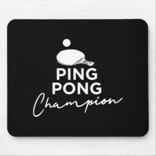 Mousepad Tênis de Mesa de campeão de pinos