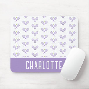 Mousepad Tênis de Nome Personalizado de Padrão de Tênis Per