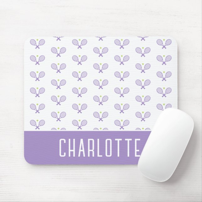 Mousepad Tênis de Nome Personalizado de Padrão de Tênis Per (Com mouse)