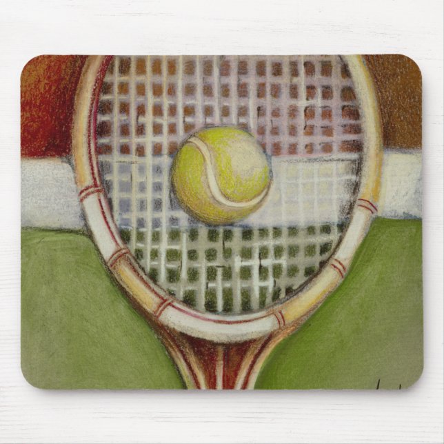 Mousepad Tênis Racket com Ball Lay na Corte (Frente)