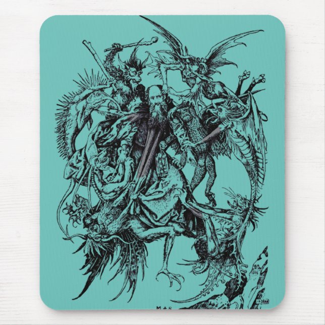 Mousepad Tentação de Santo Antônio, o Grande (Frente)