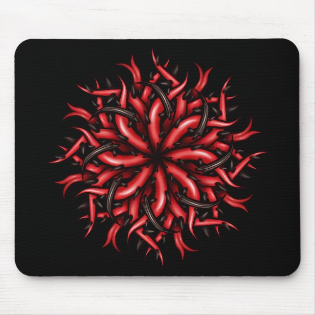 Mousepad Tentáculos Gótico, horror assustador (Frente)