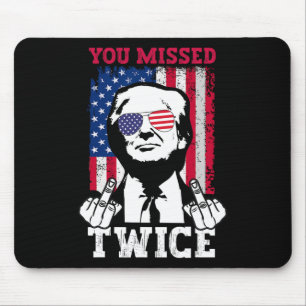 Mousepad Tentativa de Inação de Trump Trump 2025 Você Errou