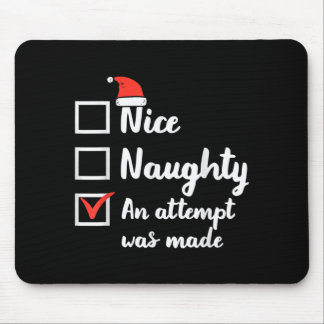 Mousepad Tentativa de Natal Bom Travesso Foi Feita Xmas Hom