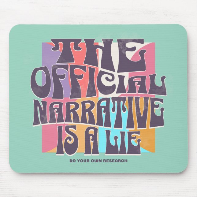 Mousepad Teoria da Conspiração Retrô (Frente)