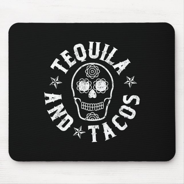 Mousepad Tequila E Tacos Cinco De Mayo Comida Mexicana  (Frente)