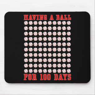 Mousepad Ter Uma Bola Por 100 Dias De Escola 100ª Basebal