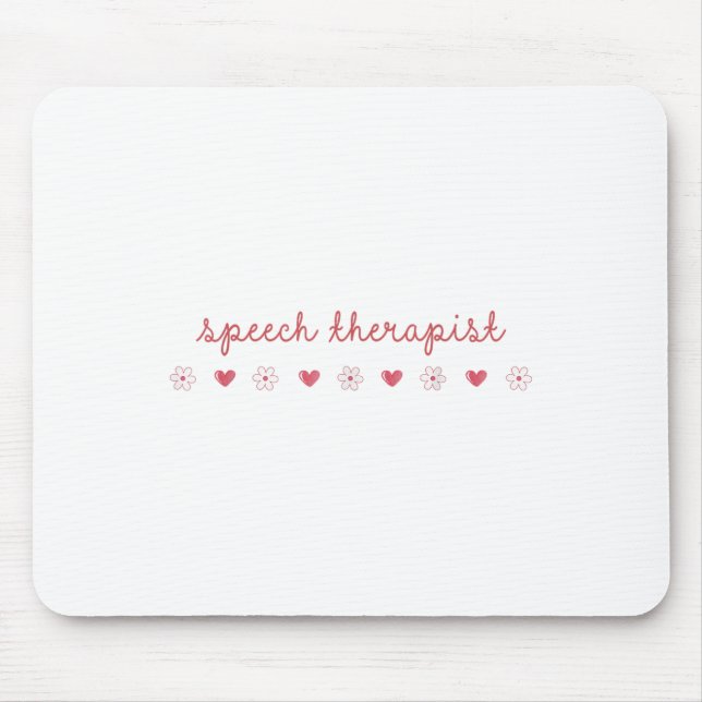 Mousepad Terapêutica de Discurso com Daisy Slp Dia de os na (Frente)