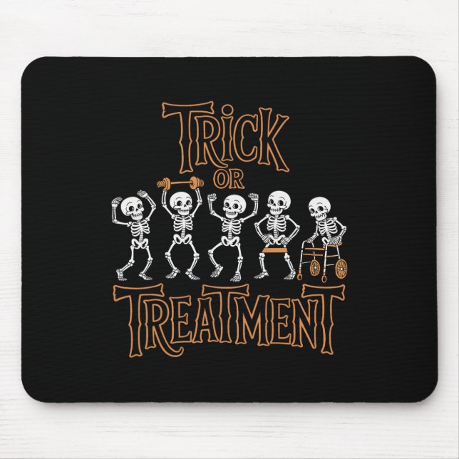 Mousepad Terapêutica Física Com Truques Ou Tratamento Pt (Frente)