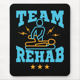 Mousepad Terapêutica Física de Reabilitação de Equipe