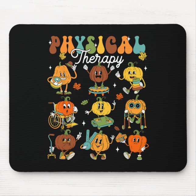 Mousepad Terapêutica Física Pumpkin Autumn Graças (Frente)