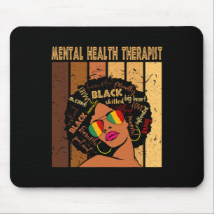 Mousepad Terapêutica Mental Afro-Mulheres História Negra