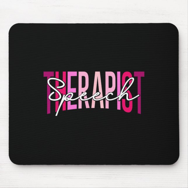 Mousepad Terapia da Fala Terapeuta da Fala Engraçado Lingua (Frente)