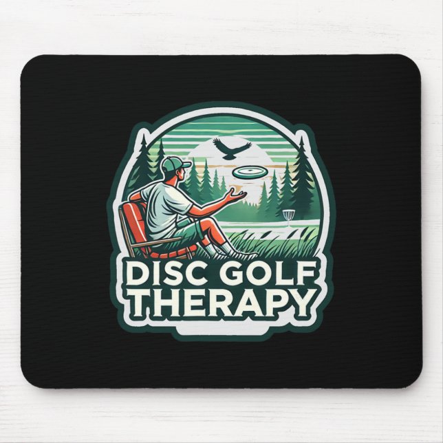 Mousepad Terapia de Disco de Golfe - Relaxar e Jogar  (Frente)