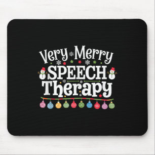 Mousepad Terapia de Fala Muito Feliz Terapia de Natal