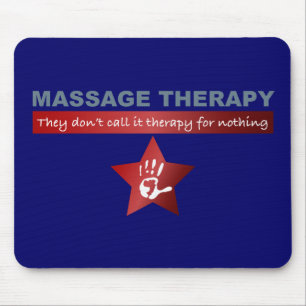 Mousepad Terapia de Massagem em Vermelho Ruby