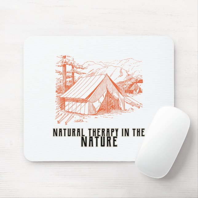 Mousepad Terapia natural na natureza  (Com mouse)