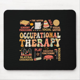 Mousepad Terapia Ocupacional Outono Oto Retrô Dia de Ação d