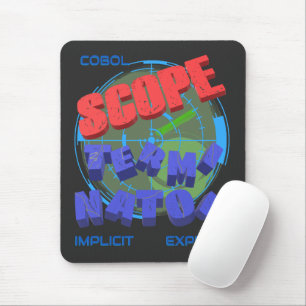 Mousepad Terminadores de Escopo em Programação Cobol