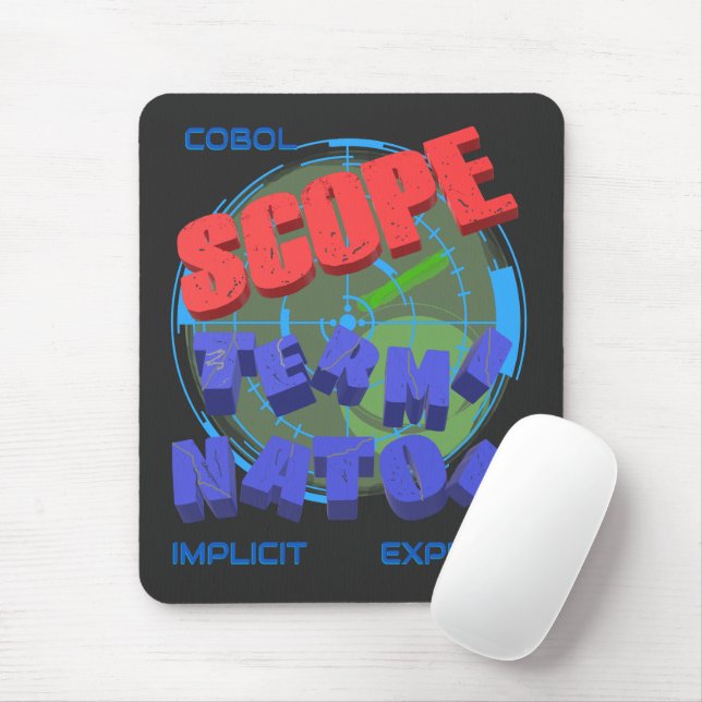 Mousepad Terminadores de Escopo em Programação Cobol (Com mouse)
