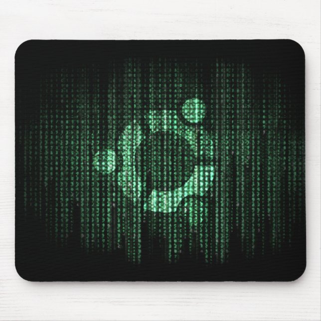 Mousepad Terminal verde de Linux (Frente)