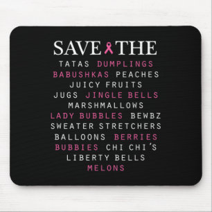 Mousepad Termos de gíria de consciência do Cancer da mama