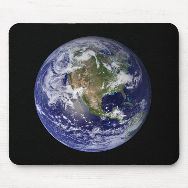 Mousepad Terra cheio mostrando a América do Norte 3 (Frente)