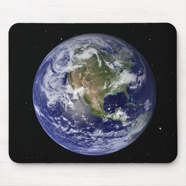 Mousepad Terra cheio mostrando a América do Norte 4 (Frente)