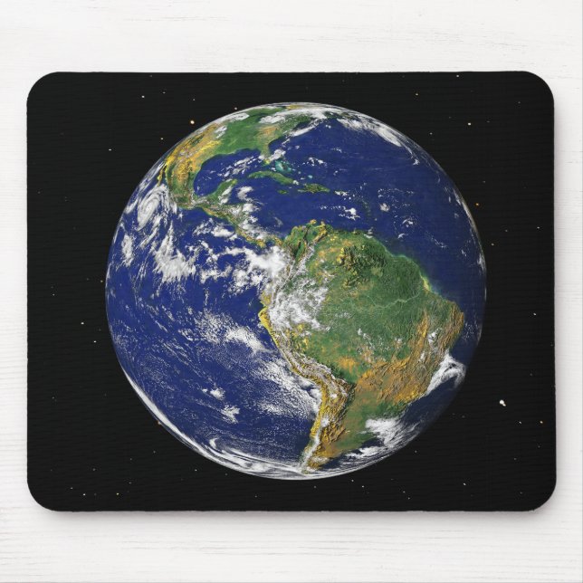 Mousepad Terra cheio mostrando a América do Sul 2 (Frente)