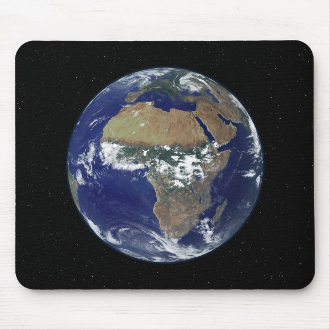 Mousepad Terra cheio mostrando África e Europa (Frente)