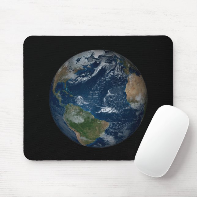 Mousepad Terra Com Nuvens E Gelo Marinho (Com mouse)