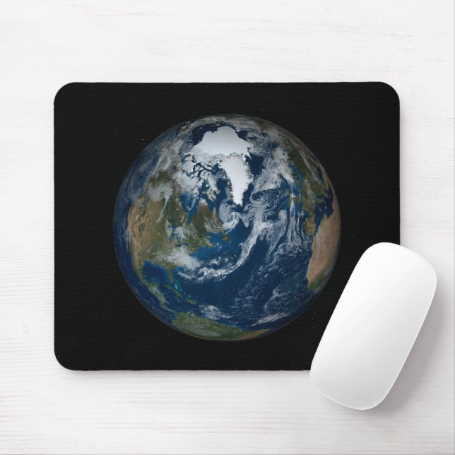 Mousepad Terra Com Nuvens E Gelo Marítimo 2 (Com mouse)