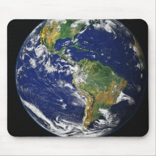 Mousepad Terra completa que mostra o hemisfério ocidental