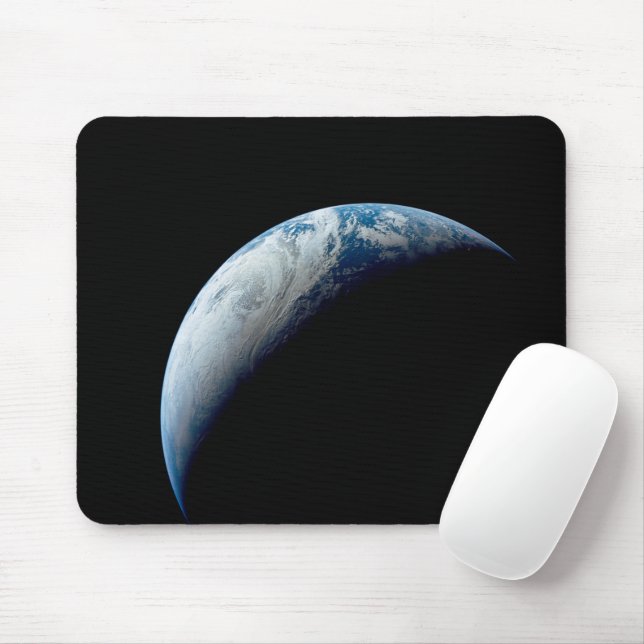 Mousepad Terra Crescente Tirada Da Missão Apollo 4. (Com mouse)