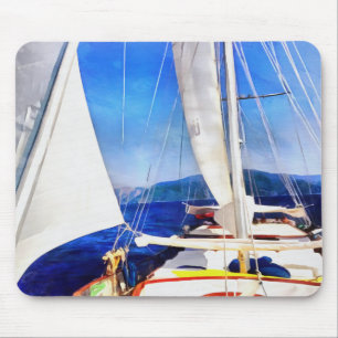 Mousepad Terra Foi Criada Para Barcos Visitarem Arte À Vela