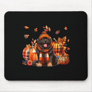 Mousepad Terra Nova Ação de Graças Leopard Pumpkins Fall Le