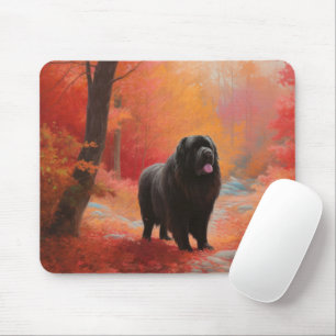 Mousepad Terra Nova nas Folhas do outono caem inspiração