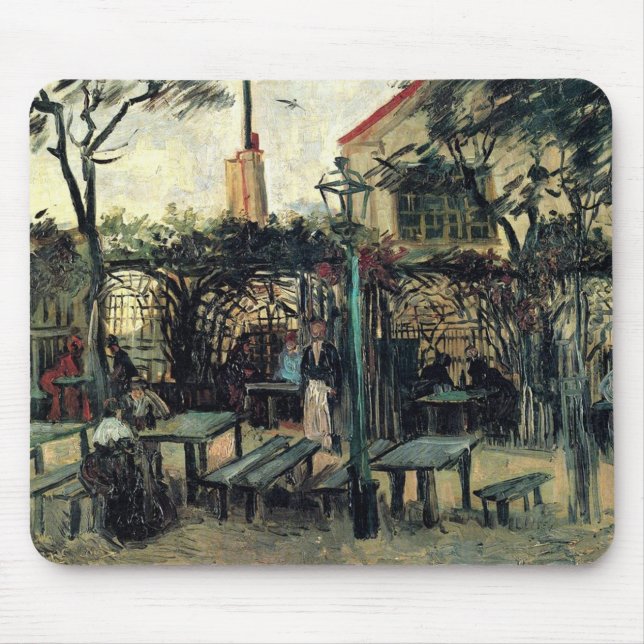 Mousepad Terrace de um Café em Montmartre La Guinguette (Frente)