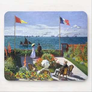 Mousepad Terrace em Sainte Adresse, Claude Monet