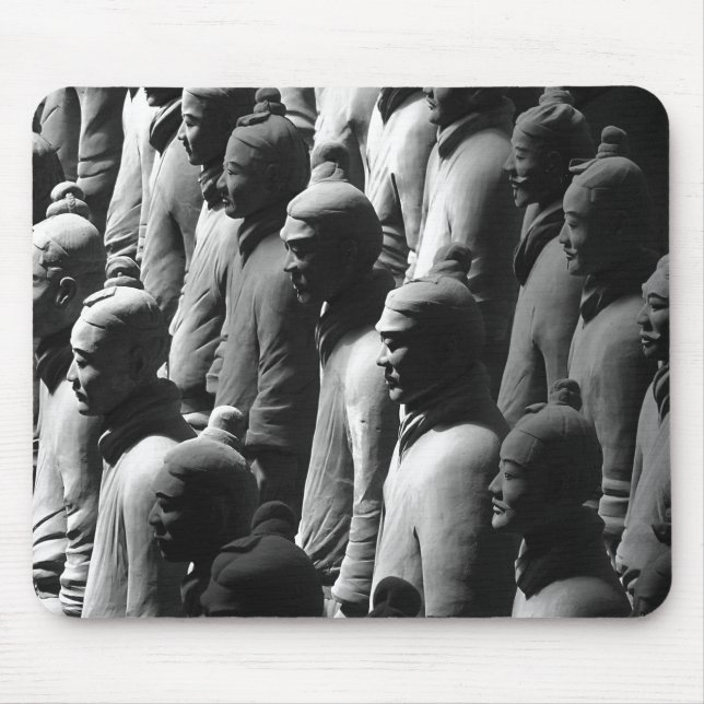 Mousepad Terracotta Warriors Xian China Fotografia (Frente)