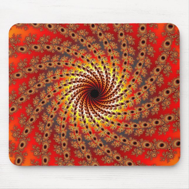 Mousepad Terrapin Spin Arte Fractal (Frente)