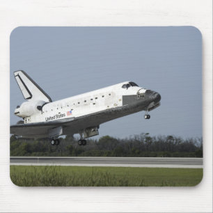 Mousepad Terras da descoberta do vaivém espacial na pista