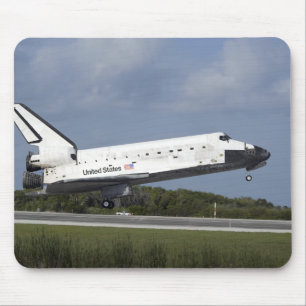 Mousepad Terras da descoberta do vaivém espacial na pista