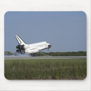 Mousepad Terras da descoberta do vaivém espacial na pista